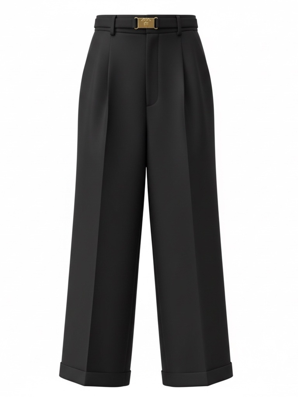 VTG 80s Black Pleated High Waisted Wide Leg Trousers Pants Mill River